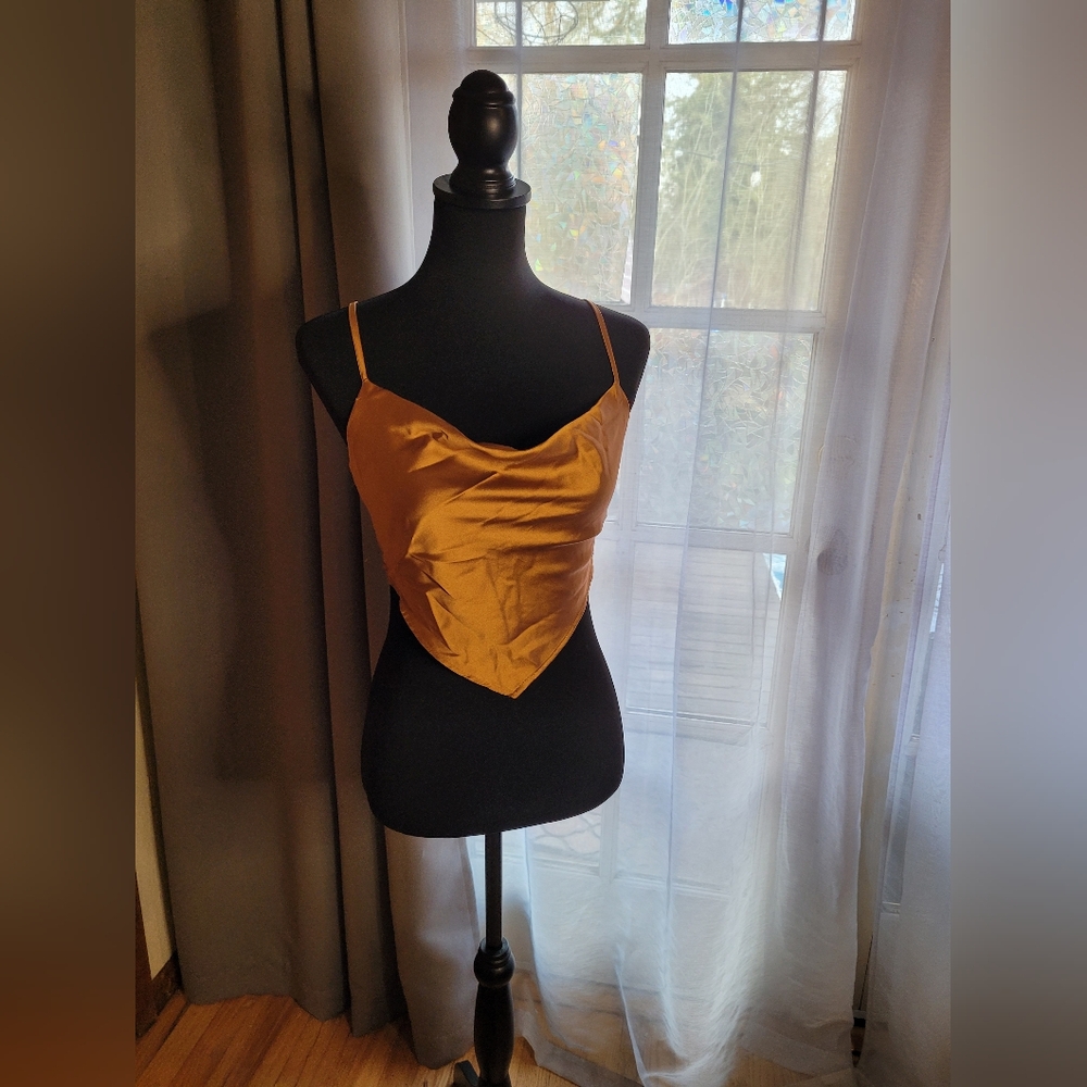Silk Gold Camisole Top